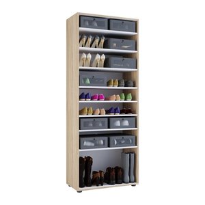 VCM my home Schuhregal Vandol I sonoma-eiche 71,0 x 37,0 x 180,0 cm, 1 St.