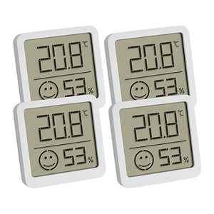 TFA® 4er-Set Thermo-Hygrometer weiß, 4 St.
