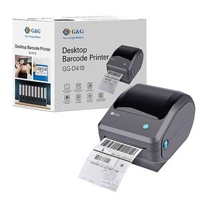 G&G GG-D410 Etikettendrucker schwarz