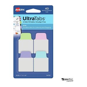 AVERY Zweckform UltraTabs Mini Haftmarker farbsortiert 40 Blatt