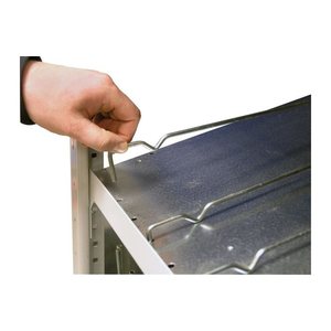 SCHULTE Trennführung für Schrägbodenregale silber 80,0 cm, 1 St.