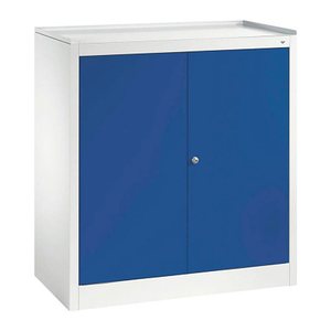 CP Stahlschrank 88210-00 S10002 lichtgrau, enzianblau 1 Fachboden 94,0 x 50,0 x 100,0 cm, aufgebaut, 1 St.
