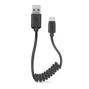 sbs USB 2.0 A/USB C Kabel 0,17 - 0,50 m schwarz, 1 St.