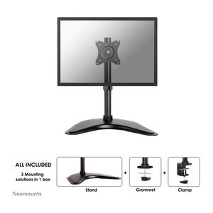 Neomounts Monitor-Halterung schwarz für 1 Monitor, Tischklemme