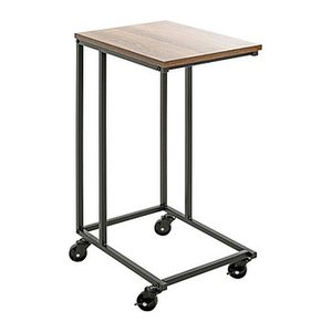 HAKU Möbel Beistelltisch rechteckig MDF-Platte schwarz, eiche 30,0 x 40,0 x 67,0 cm, 1 St.