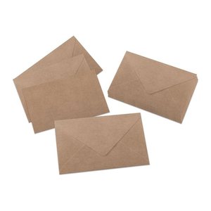 SIGEL Briefumschläge aus braunem Kraftpapier DIN C6 ohne Fenster, 24 St.