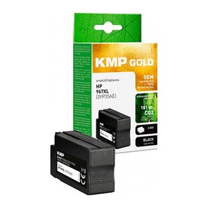 KMP Gold schwarz pigmentiert Druckerpatrone kompatibel zu HP 967XL (3JA31AE)