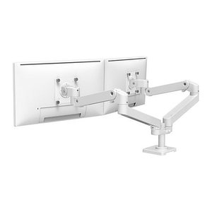 ergotron Monitor-Halterung LX Pro Dual Side-By-Side 45-686-290 weiß für 2 Monitore, Tischbohrung, Tischklemme