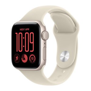 Apple Watch SE3 40 mm Aluminium weiß (GPS) Sportarmband M/L  beige
