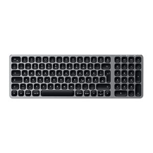 SATECHI Compact Backlit Bluetooth Tastatur kabellos grau, silber