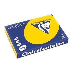 Clairefontaine Kopierpapier Trophée gold gelb DIN A3 80 g/qm 500 Blatt