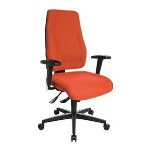 Topstar Bürostuhl Lady Sitness®, LT0B0 BC4 Stoff orange, Gestell schwarz