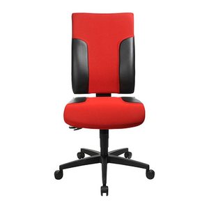 Topstar Bürostuhl Two 20, TF200 S101 Stoff rot, Gestell schwarz