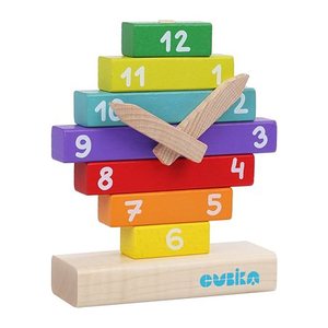 CUBiKA Holzuhr Lernspielzeug, 1 St.
