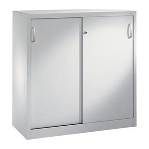CP Schiebetürenschrank C 2000 Acurado, 2047-00 S10020 lichtgrau 2 Fachböden 120,0 x 40,0 x 120,0 cm