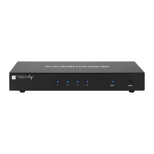 Techly KVM Switch, 4 Port, Display Port 1.2
