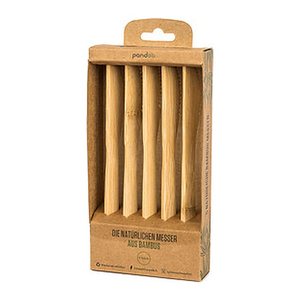pandoo Mehrweg-Messer, Holz, 5 St.