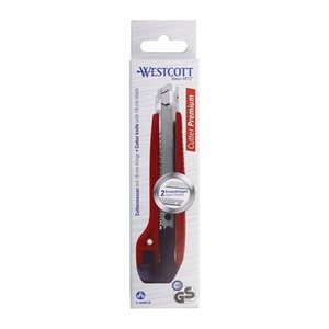 WESTCOTT Cuttermesser PREMIUM rot 18,0 mm, 1 St.