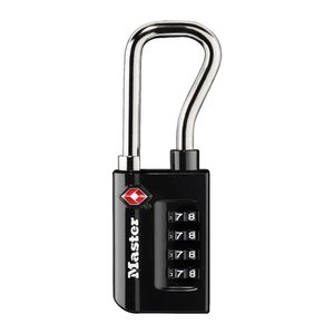 MASTER LOCK TSA Zahlenschloss Schwarz, 10,6 x 3,5 x 1,4 cm