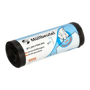 DEISS Müllbeutel UNIVERSAL PLUS® 30,0 l transparent 5 µm, 50 St.