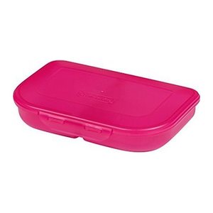 Herlitz Brotdose Blau 23x15.5x4cm 2tlg. Push-Verschluss