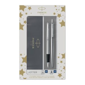 PARKER Schreibset DuoSet Jotter Edelstahl C.C. silber