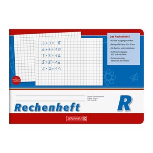 BRUNNEN Schulheft Lineatur R kariert DIN A5 quer ohne Rand, 16 Blatt, 1 St.