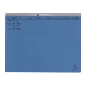 Exacompta Hängehefter Exaflex Karton blau DIN A4 2x kaufmännische Heftung, 25 St.