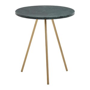 WOHNLING Beistelltisch rund Marmor grün, marmor 38,0 x 38,0 x 44,0 cm, 1 St.