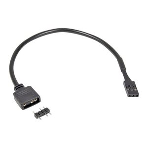 Inter-Tech Adapter 1x 3pin 5V RGB -> 1x VDG-Anschluss, 20cm retail