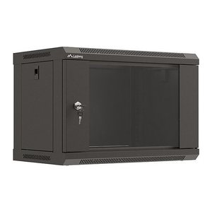 LANBERG 19" 6U 540x350 Wandgehäuse Glastür (FlatPack) sw