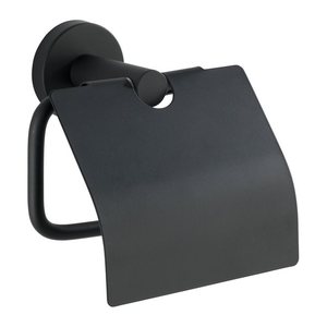 WENKO Toilettenpapierhalter Bosio schwarz, 1 St.