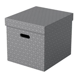 Esselte Home Aufbewahrungsboxen 33,0 l grau 32,0 x 36,5 x 31,5 cm, 3 St.