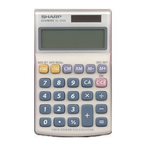 SHARP EL-250S Taschenrechner weiß