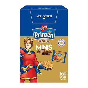 DeBeukelaer Prinzen Rolle Minis Schoko Kekse 1,2 kg, 160 St.