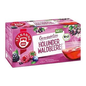 TEEKANNE Genussgarten HOLUNDER WALDBEERE Bio-Tee 18 Portionen