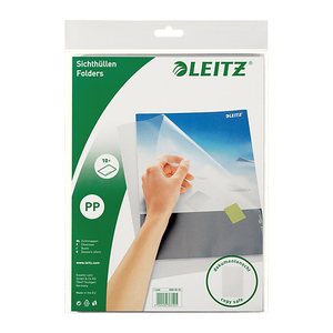 LEITZ Sichthüllen 4000 Standard DIN A4 transparent genarbt 0,13 mm, 10 St.