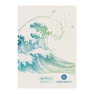 Herlitz Notizheft A6 GREENline 32 Bl. liniert Welle