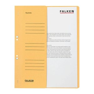 FALKEN Ösenhefter Karton chamois DIN A4, halber Deckel, 50 St.