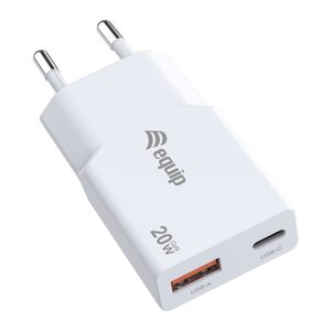 Equip Ladegerät 2Port USB-C PD3.0/USB-A GaN Slim 20W ÜSS ws