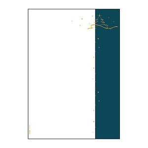 SIGEL Weihnachtsbriefpapier Christmas Tree petrol Motiv DIN A4 90 g/qm 100 Blatt