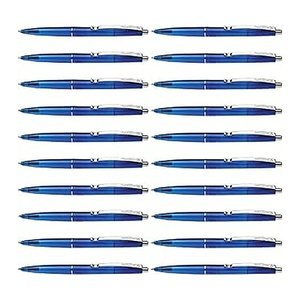 Schneider Kugelschreiber K20 - Icy Colours blau/transparent, Schreibfarbe: blau, 20 St.