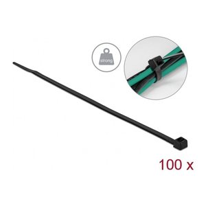 DELOCK Kabelbinder hohe Zugfestigkeit L200xB4,8mm 100St. sw