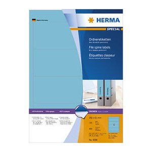 HERMA Ordneretiketten 4298 blau, 100 Blatt