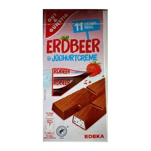 GUT&GÜNSTIG Joghurt-Erdbeer Schokoriegel 11 Riegel, 1 St.