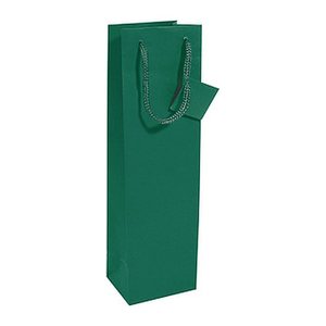 SIGEL Geschenktüten für Flaschen grün 10,0 x 35,0 cm, 5 St.