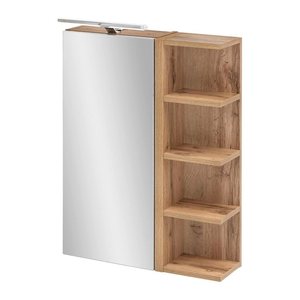 MÖBELPARTNER Spiegelschrank Matteo 156970 eiche landhaus 50,0 x 16,0 x 76,0 cm