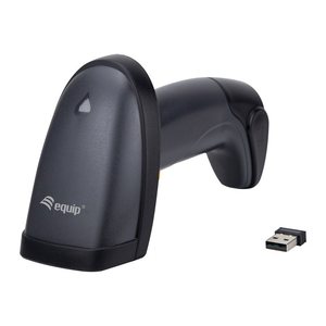 Equip 2D-Barcodescanner Laser Wireless/2.4GHz+Halter schwarz