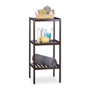 relaxdays Badregal braun 34,5 x 33,0 x 80,0 cm
