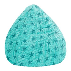 SITTING POINT Fluffy Stars XL Sitzsack grün